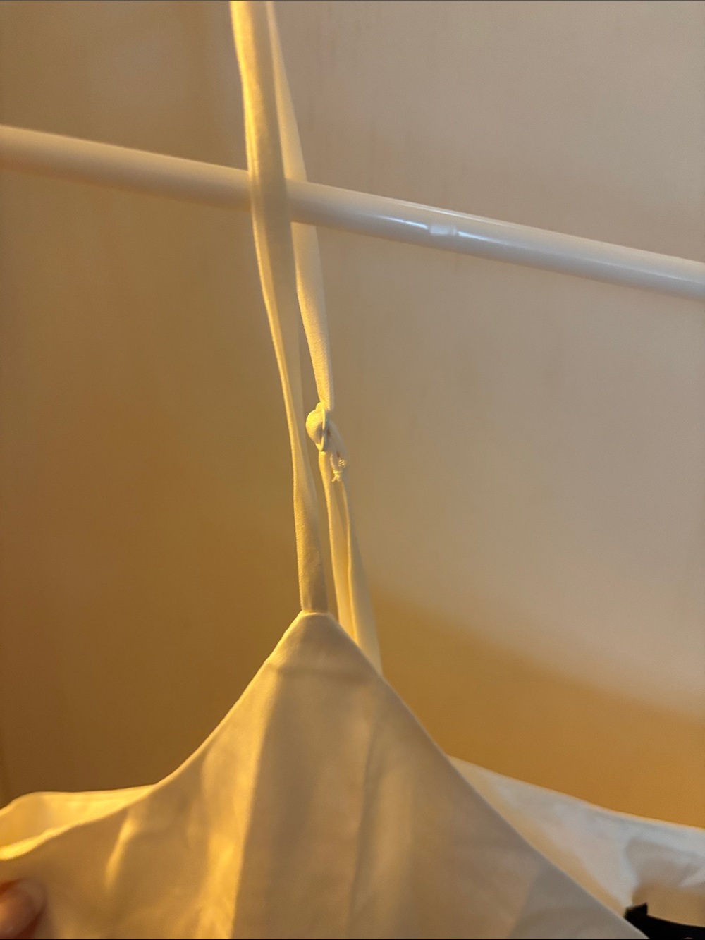 Women's Cream Silk Camisole with Adjustable Straps - Picture 3 of 5